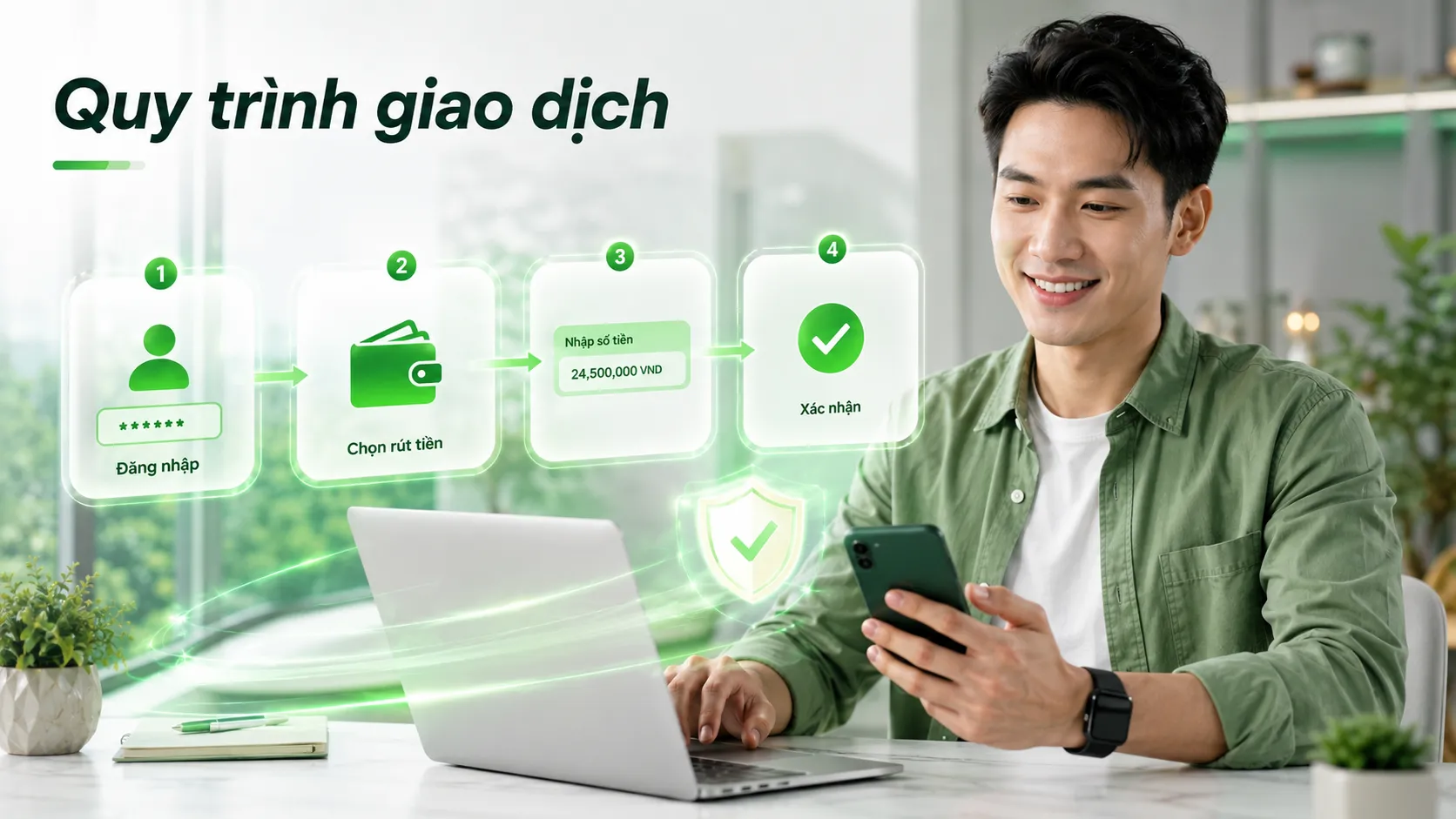 Hướng dẫn chi tiết quy trình giao dịch an toàn